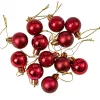 12 buc. set globuri de Crăciun 2.5cm - Bordo