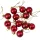 12 buc. set globuri de Crăciun 2.5cm - Bordo