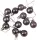 12 buc. set globuri de Crăciun 2.5cm - Grafit