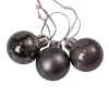 12 buc. set globuri de Crăciun 2.5cm - Grafit
