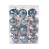 12 buc. set globuri de Crăciun 2.5cm - Albastru Noapte