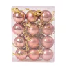 12 buc. set globuri de Crăciun 2.5cm - Rose Gold