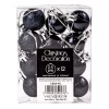 12 buc. set globuri de Crăciun 2.5cm - Albastru Închis