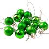 Set globuri de Crăciun 12 buc. 2.5 cm – Verde  
