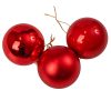 6 buc. set globuri de Crăciun 6cm - Roșu