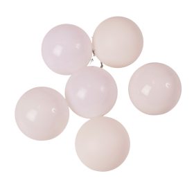 6 buc. set globuri de Crăciun 6cm - Alb