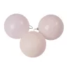 6 buc. set globuri de Crăciun 6cm - Alb