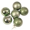 6 buc. set globuri de Crăciun 6cm - Verde Deschis