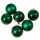 6 buc. set globuri de Crăciun 6cm - Verde Închis