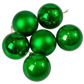 6 buc. set globuri de Crăciun 6cm - Verde