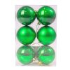 6 buc. set globuri de Crăciun 6cm - Verde