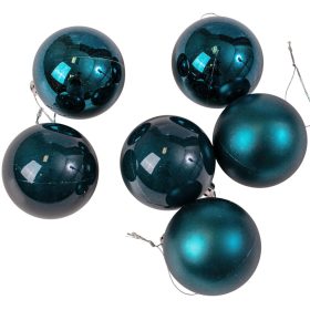 6 buc. set globuri de Crăciun 6cm - Albastru Noapte