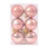 6 buc. set globuri de Crăciun 6cm - Rose Gold