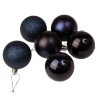 Set globuri de Crăciun 6 buc. 6 cm – Albastru închis  