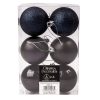 Set globuri de Crăciun 6 buc. 6 cm – Albastru închis  