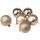 Set globuri de Crăciun 6 buc. 6 cm – Șampanie  