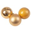 6 buc. set globuri de Crăciun 8cm - Auriu