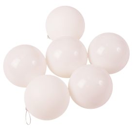 6 buc. set globuri de Crăciun 8cm - Alb