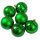 6 buc. set globuri de Crăciun 8cm - Verde