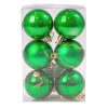 6 buc. set globuri de Crăciun 8cm - Verde