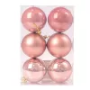 6 buc. set globuri de Crăciun 8cm - Rose Gold