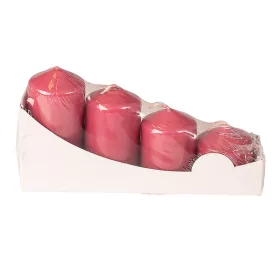   Set lumânări advent cilindrice în trepte, Ø40 x 40/55/70/85mm - Lucios Bordo