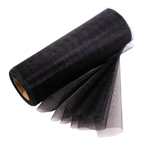 Rolă Organza 12cm x 10m - Negru