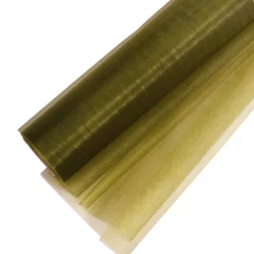 Rolă Organza 48cm x 10m - Verde măsliniu