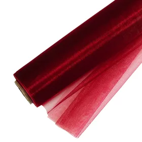 Rolă Organza 48cm x 10m - Bordo