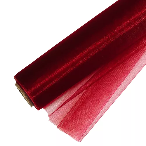 Rolă Organza 48cm x 10m - Bordo