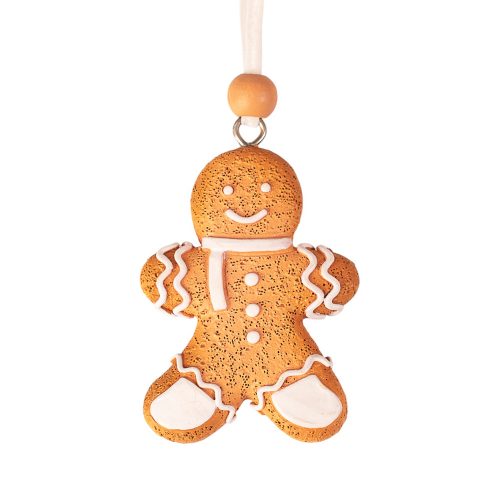 Decor turtă dulce polirășină 45 x 6cm pentru utilizare creativă sau pentru bradul de Crăciun