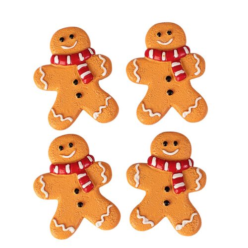 Set decor turtă dulce polirășină 4 x 3cm pentru utilizare creativă – figurină