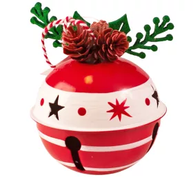 Clopoțel Crăciun, 8 x 8cm - Fulgi de nea