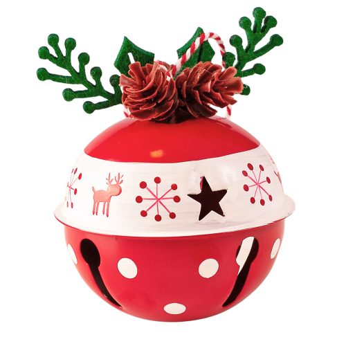Clopoțel de Crăciun 8 x 8cm – cu căprioară