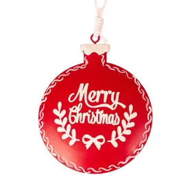   Decorațiune Crăciun, metal, 8 x 10cm, pentru utilizare creativă sau brad de Crăciun - Roșu