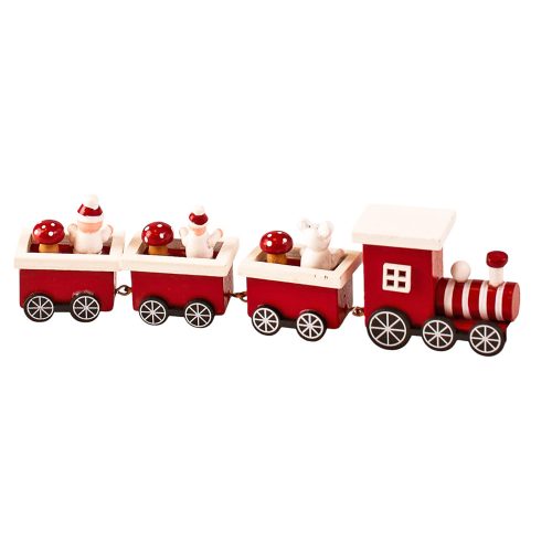 Trenuleț de Crăciun 20 x 5 x 2.5cm – Roșu