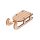 Decorațiune sanie lemn 3 x 6cm – Natur