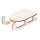 Decorațiune sanie lemn 5 x 9cm – Alb