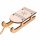 Decorațiune sanie lemn 5.5 x 3.5 x 12.5cm – Alb