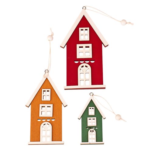 Set decor căsuțe 8 x 45cm / 12 x 65cm / 145 x 8cm pentru utilizare creativă sau pentru bradul de Crăciun
