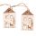 Set decor căsuțe 4.8 x 8cm pentru utilizare creativă sau pentru bradul de Crăciun