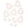 Set decorativ de Crăciun brazi din lemn 2-4 cm 12 buc. – Alb