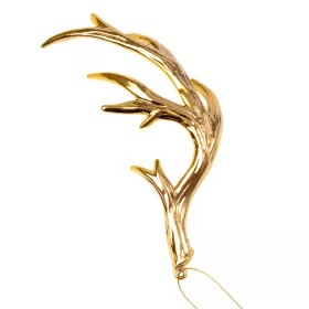 Decor de Crăciun coarne acrilice 17.5 x 8cm - Auriu