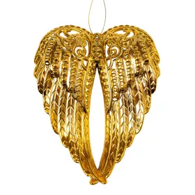 Decor de Crăciun aripi de înger acrilice 15 x 11cm - Auriu