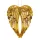 Decor de Crăciun aripi de înger acrilice 15 x 11cm - Auriu