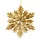 Decor de Crăciun fulg de zăpadă acrilic 12.5cm - Auriu