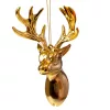 Decor de Crăciun cap de ren acrilic 14 x 9cm - Auriu