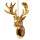 Decor de Crăciun cap de ren acrilic 14 x 9cm - Auriu