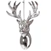 Decor de Crăciun cap de ren acrilic 14 x 9cm - Argintiu