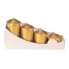   Set lumânări cilindrice de Advent în trepte, Ø40 x 40/55/70/85mm - Metalizat auriu